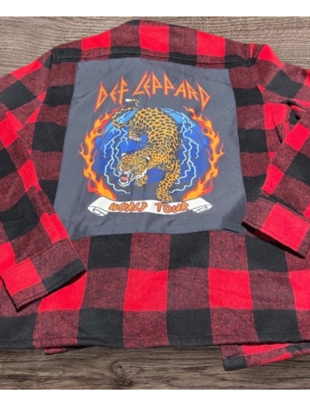 Def Leppard flannel Shirt - Picture 6 of 6